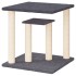 Postes rascadores para gatos con plataformas gris oscuro 50
