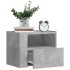 Mesitas de noche de pared 2 unidades gris hormigón 45x30x35