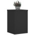 Soportes de plantas 2 uds madera ingeniería negro 20x20x30