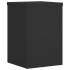 Soportes de plantas 2 uds madera ingeniería negro 20x20x30