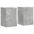 Soportes de plantas 2 uds madera gris hormigón 20x20x30