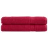 Toallas de sauna SOLUND 2 unidades rojo 80x200 cm 600
