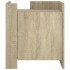 Mesita de noche madera de ingeniería roble Sonoma 45x50x50