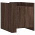 Mesita de noche madera de ingeniería roble marrón 45x50x50