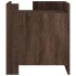 Mesita de noche madera de ingeniería roble marrón 45x50x50