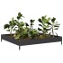 Arriate de acero negro 100x100x18,5