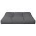 Cojín para sofá de palets de tela gris 80x80x12