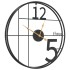 Reloj de pared de hierro negro Ø50