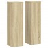 Soportes de plantas 2 uds madera roble Sonoma 17x17x60