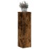 Soportes de plantas 2 uds madera roble ahumado 17x17x60