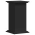 Soportes para plantas madera de ingeniería negro 33x33x60