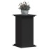 Soportes para plantas madera de ingeniería negro 33x33x60