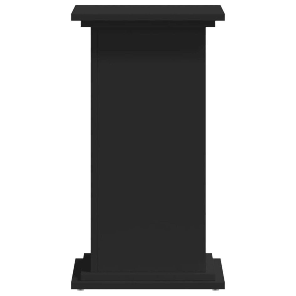 Soportes para plantas madera de ingeniería negro 33x33x60