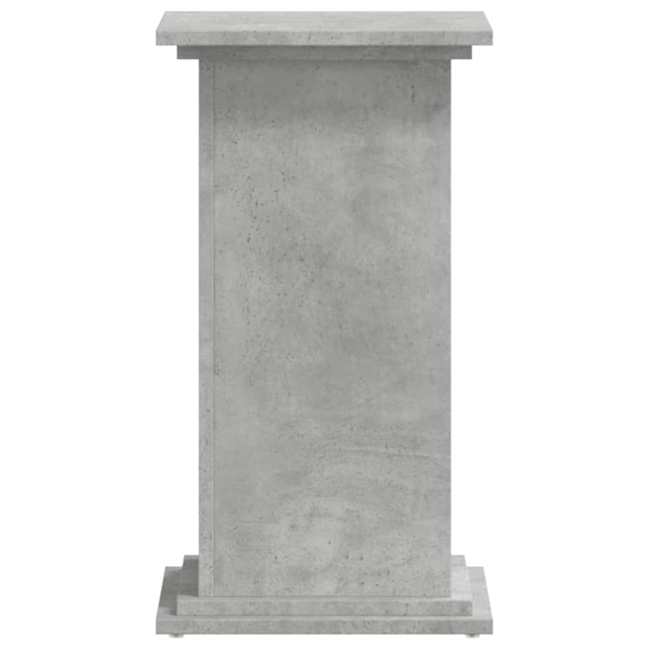 Soportes de plantas madera ingeniería gris hormigón 33x33x60