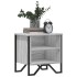 Mesita de noche madera de ingeniería gris Sonoma 40x30x40