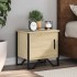 Mesita de noche madera contrachapada color roble 40x30x40