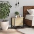 Mesita de noche madera contrachapada color roble 40x30x40