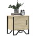 Mesita de noche madera contrachapada color roble 40x30x40