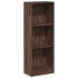 Estantería de madera de ingeniería marrón roble 40x24x109