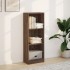 Estantería de madera de ingeniería marrón roble 40x24x109