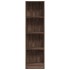 Estantería de madera de ingeniería marrón roble 40x24x143