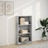 Estantería de madera de ingeniería gris hormigón 60x24x109