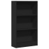 Estantería de madera de ingeniería negra 60x24x109