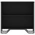 Estantería de madera de ingeniería negra 80x31x74,5