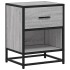 Mesita de noche madera de ingeniería gris Sonoma 40x31x50