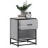 Mesita de noche madera de ingeniería gris Sonoma 40x31x50