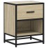 Mesita de noche madera de ingeniería roble Sonoma 40x31x50