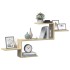 Estante de pared madera ingeniería roble Sonoma 104x15x49