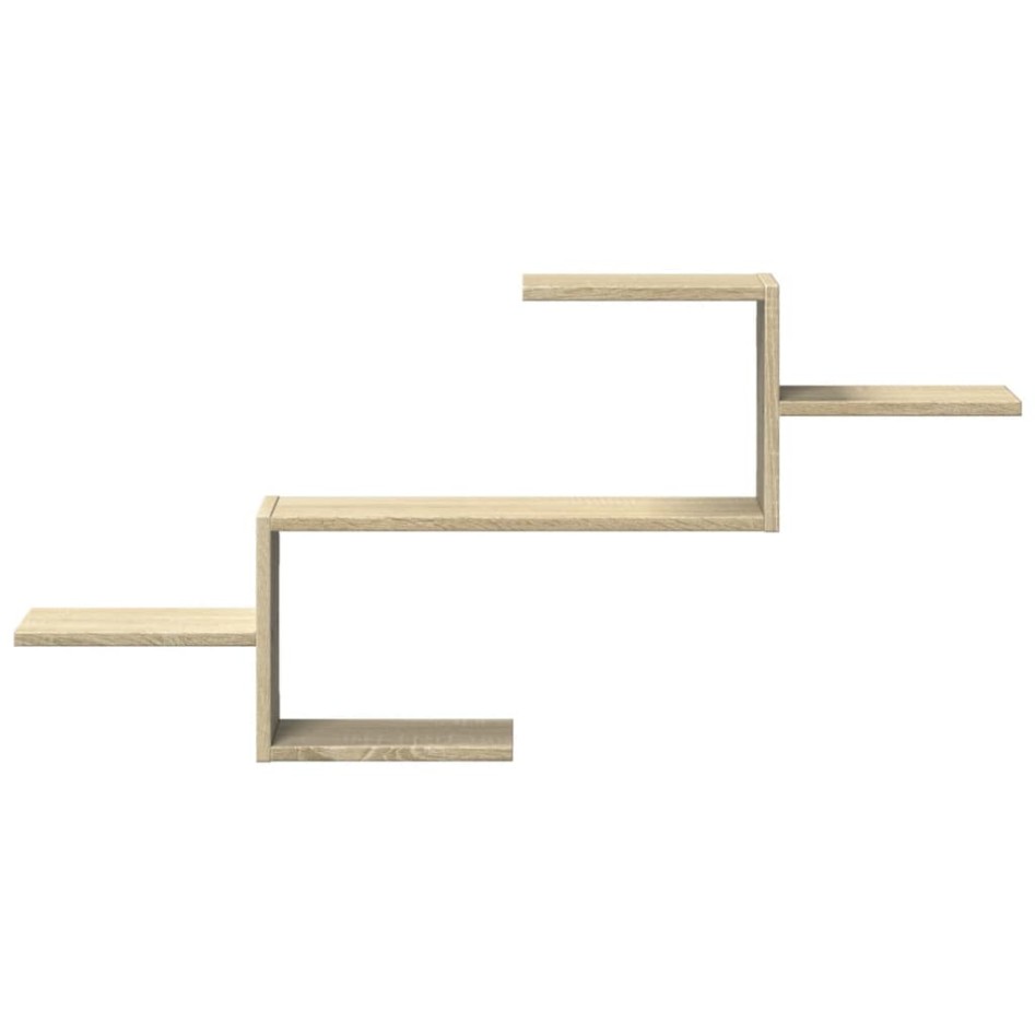 Estante de pared madera ingeniería roble Sonoma 104x15x49