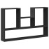 Estantería de pared madera de ingeniería negro 99x15x60