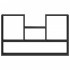 Estantería de pared madera de ingeniería negro 99x15x60