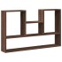 Estantería de pared madera ingeniería marrón roble 99x15x60