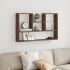 Estantería de pared madera ingeniería marrón roble 99x15x60