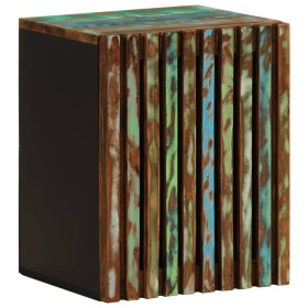 Armario de baño de pared madera maciza de acacia 38x34x48