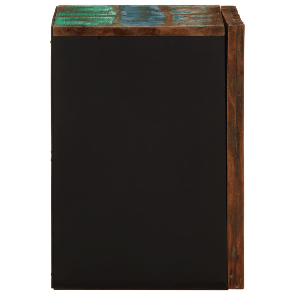 Armario de baño de pared madera maciza de acacia 38x34x48