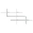 Estantería de pared madera ingeniería blanca 124,5x18x60,5