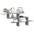Estante de pared madera ingeniería gris Sonoma 124,5x18x60,5