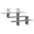 Estante de pared madera ingeniería gris Sonoma 124,5x18x60,5