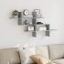 Estante de pared madera ingeniería gris Sonoma 124,5x18x60,5