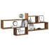 Estante de pared madera ingeniería envejecida 167,5x18x68