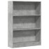 Estantería de madera de ingeniería gris hormigón 80x24x109