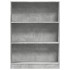 Estantería de madera de ingeniería gris hormigón 80x24x109