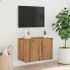 Mueble para TV de pared roble artesanal 60x30x41