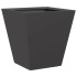 Jardinera hexagonal acero negra 30x30x30