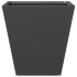 Jardinera hexagonal acero negra 30x30x30