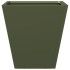 Jardinera hexagonal acero verde oliva 30x30x30